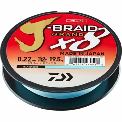 Daiwa Forellenschnüre|Forellenschnüre<Angelschnur J-Braid Grand X8 (blau, 135 m)