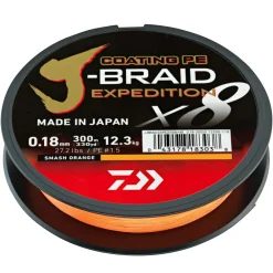 Daiwa Geflochtene Schnüre<J-Braid Expedition, smash orange - 150 m