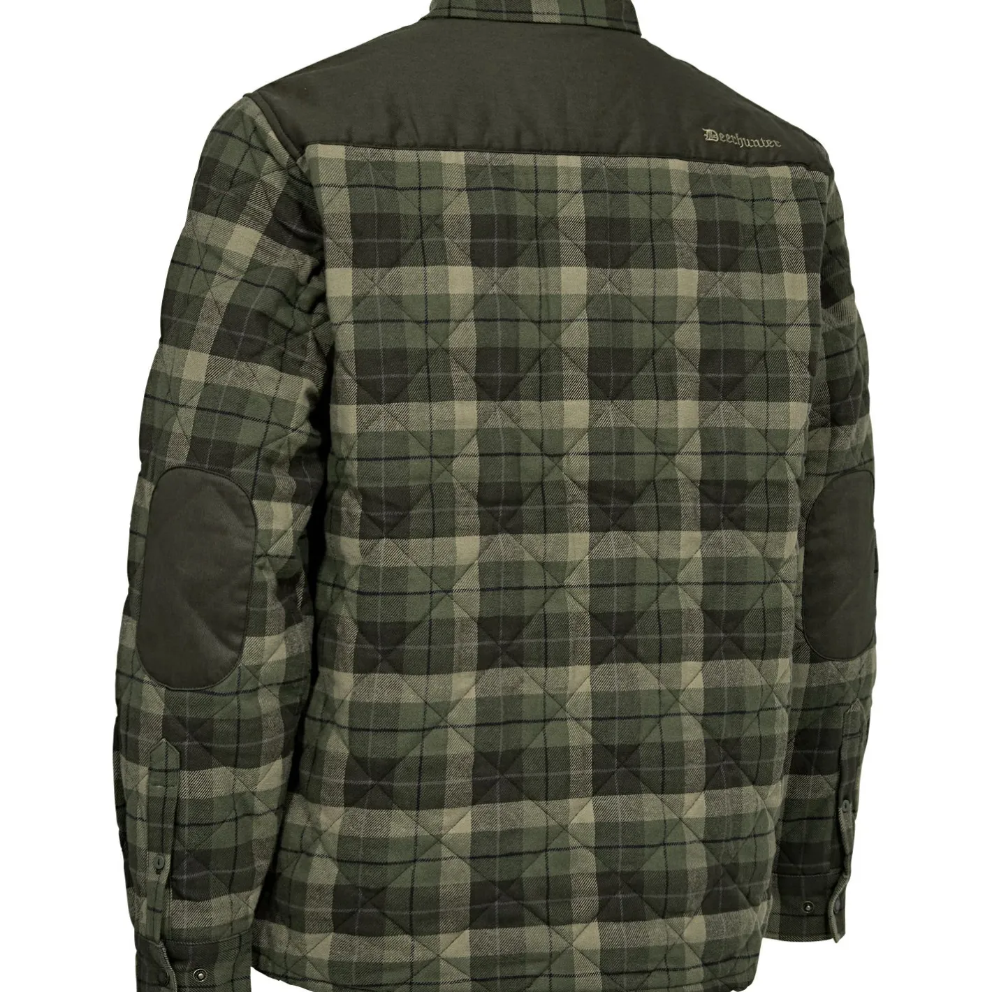 New Deerhunter Elbert gefütterte Hemdjacke Herren (Green Check)