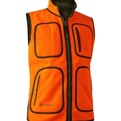 Deerhunter Gamekeeper Fleeceweste Herren, wendbar (Safety Orange)