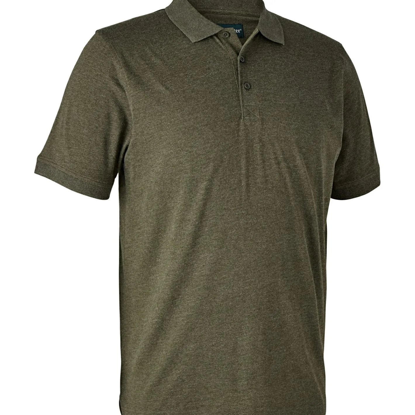 Outlet Deerhunter Gunnar Polo Hemd Herren (Adventure Green Melange)