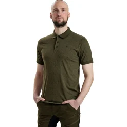 Outlet Deerhunter Gunnar Polo Hemd Herren (Adventure Green Melange)