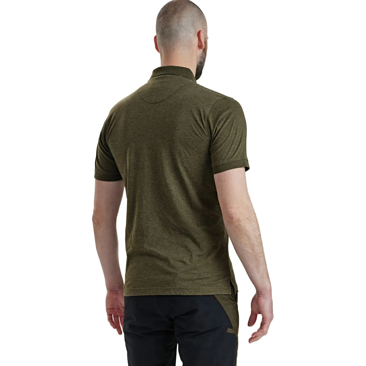 Outlet Deerhunter Gunnar Polo Hemd Herren (Adventure Green Melange)