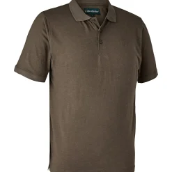 Deerhunter Angel-Poloshirts & Langarmshirts<Gunnar Polo Hemd Herren (Brown Leaf Melange)