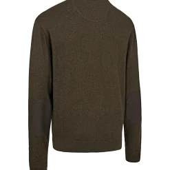 Sale Deerhunter Harrington Strickpullover Herren, mit Rundhalsausschnitt (Brown Melange)