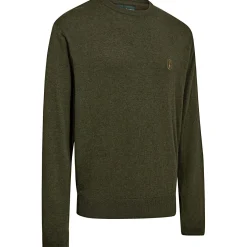 Discount Deerhunter Harrington Strickpullover Herren, mit Rundhalsausschnitt (Forest Ember Melange)