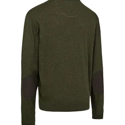 Discount Deerhunter Harrington Strickpullover Herren, mit Rundhalsausschnitt (Forest Ember Melange)