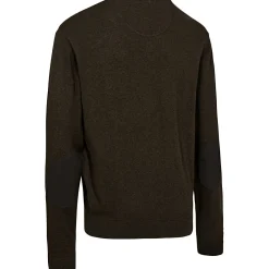 Deerhunter Angelpullover & -Strickjacken<Harrington Strickpullover mit V-Ausschnitt (Brown Melange)