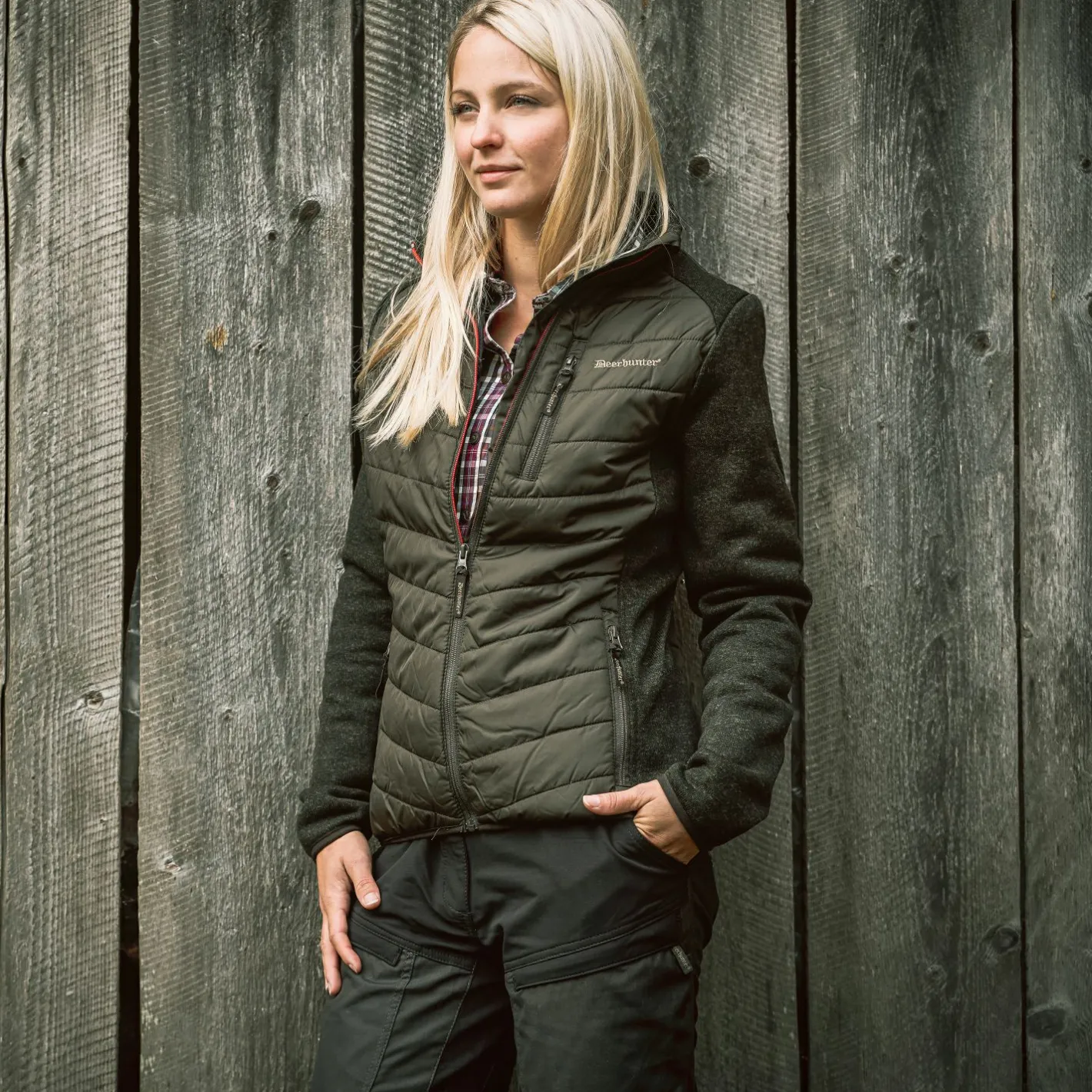 Deerhunter Damen Angeljacken & -Westen<Lady Caroline wattierte Jacke Damen (Timber)
