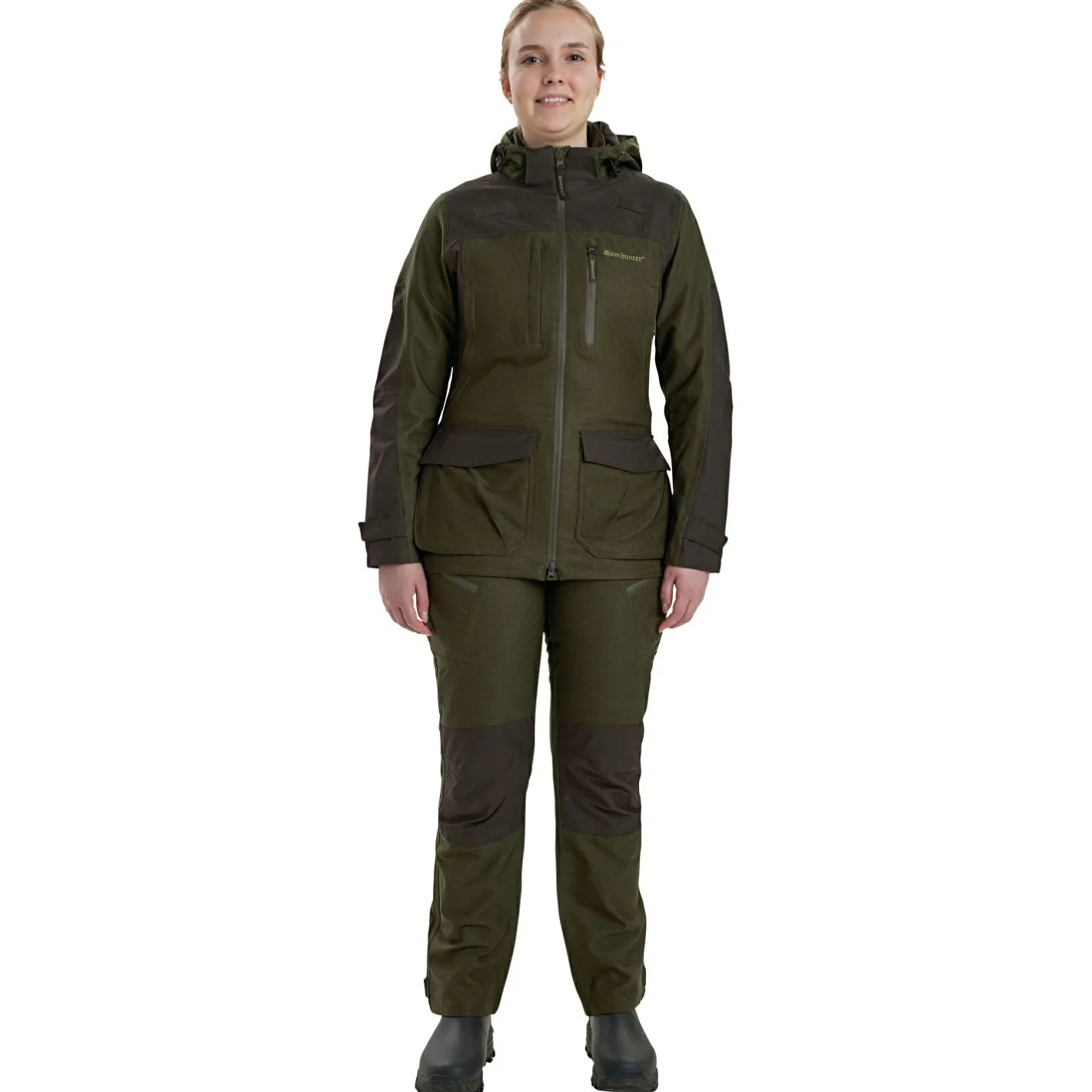 Deerhunter Damen Angeljacken & -Westen<Lady Chasse Jacke Damen (Olive Night Melange)
