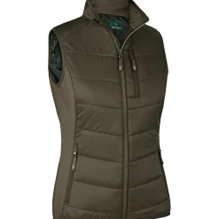 Deerhunter Damen Angeljacken & -Westen<Lady Heat wattierte Weste Damen (Wood)