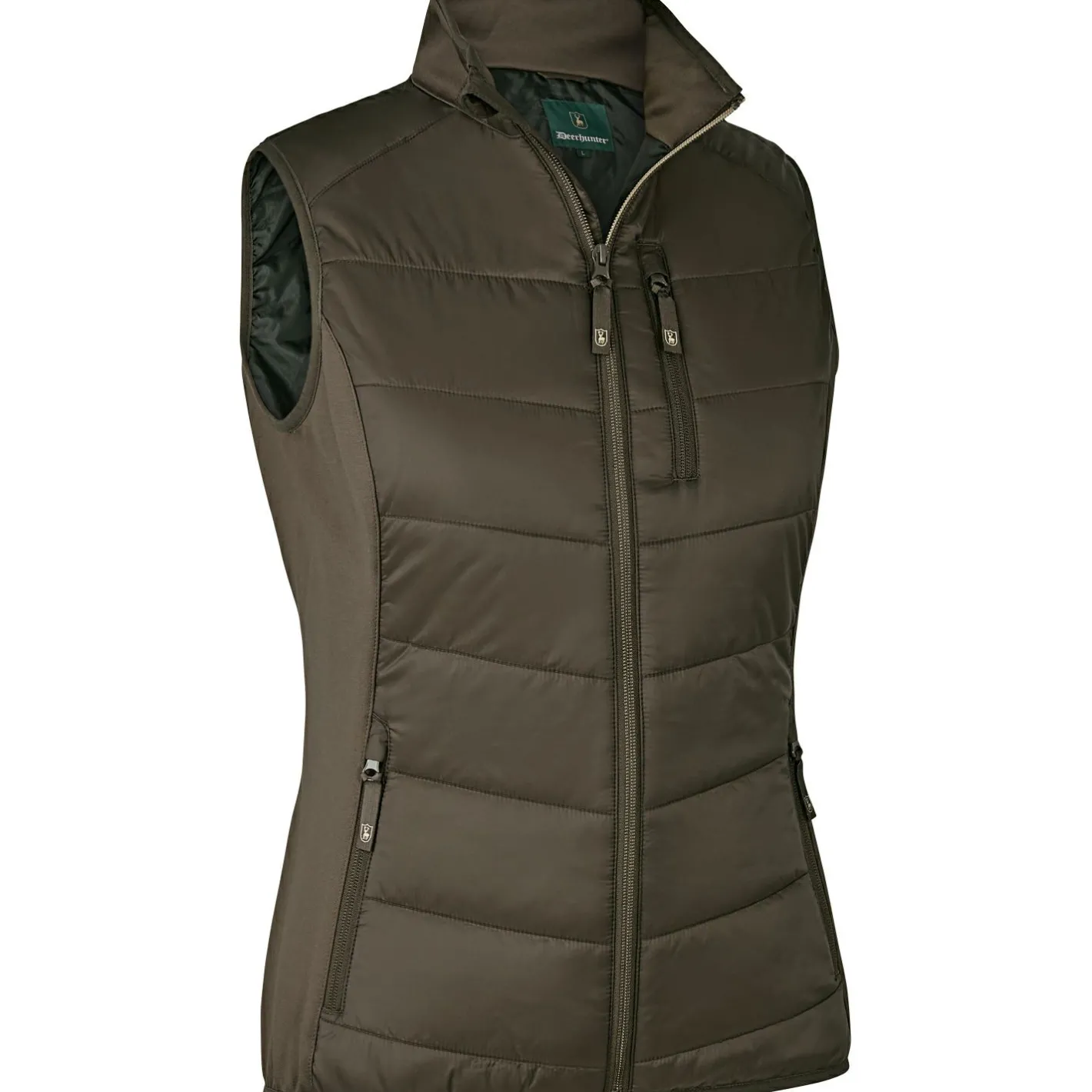 Deerhunter Damen Angeljacken & -Westen<Lady Heat wattierte Weste Damen (Wood)