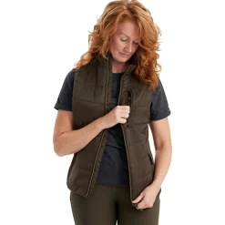 Deerhunter Damen Angeljacken & -Westen<Lady Heat wattierte Weste Damen (Wood)