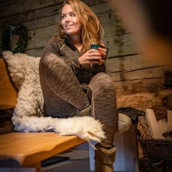 Deerhunter Outdoor- & Angel-Unterwäsche<Lady Insulated Leggings Damen (Brown Melange)
