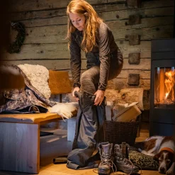 Deerhunter Outdoor- & Angel-Unterwäsche<Lady Insulated Leggings Damen (Brown Melange)