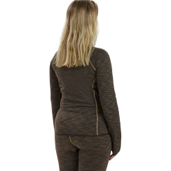 Outlet Deerhunter Lady Insulated Fleece Damen (Brown Melange)