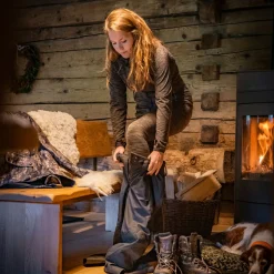 Outlet Deerhunter Lady Insulated Fleece Damen (Brown Melange)