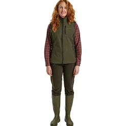Outlet Deerhunter Lady Pam Bonded Fleeceweste Damen (Graphite Green)