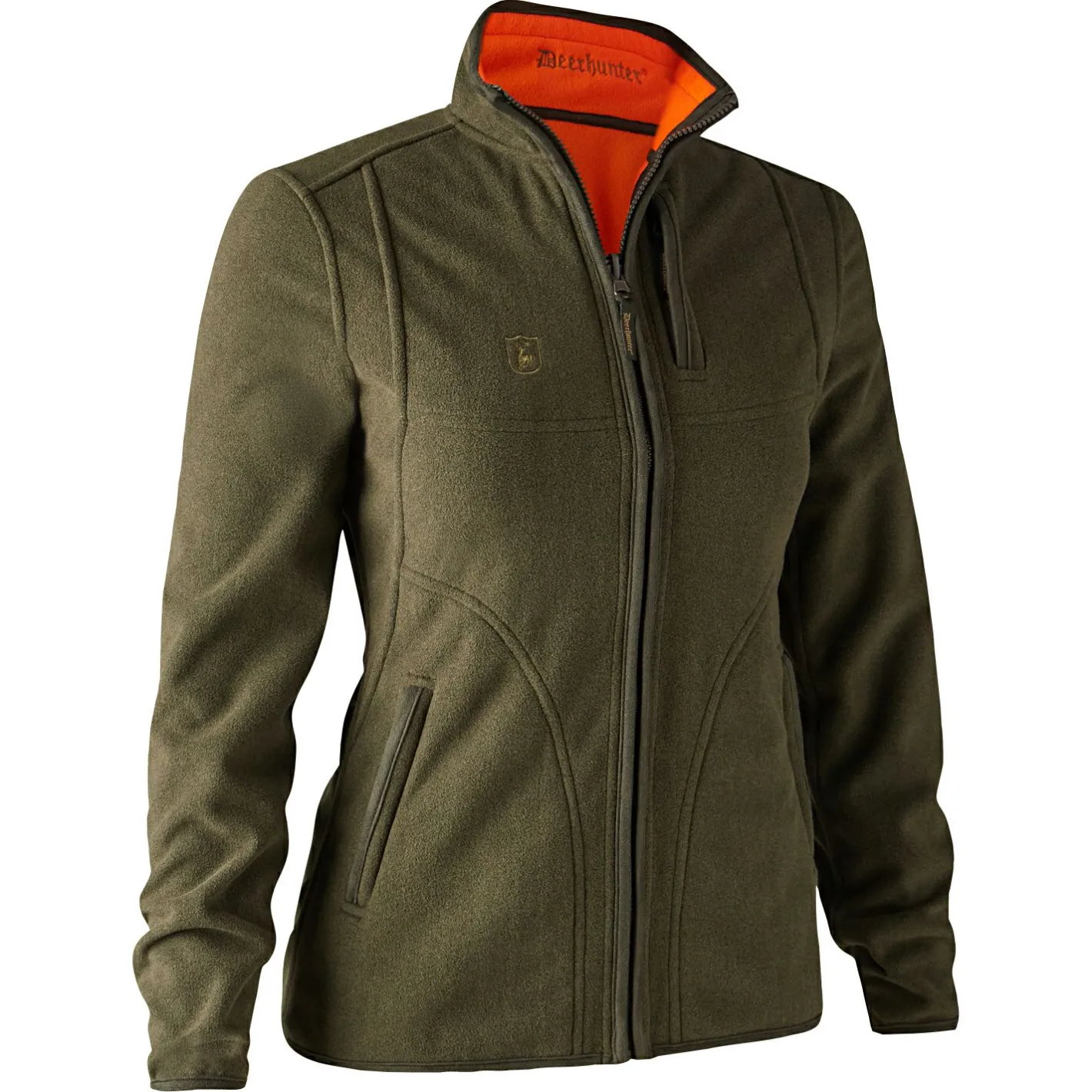 Deerhunter Damen Angeljacken & -Westen<Lady Pam Bonded Fleecejacke Damen, wendbar (Orange)