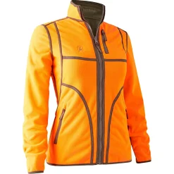 Deerhunter Damen Angeljacken & -Westen<Lady Pam Bonded Fleecejacke Damen, wendbar (Orange)