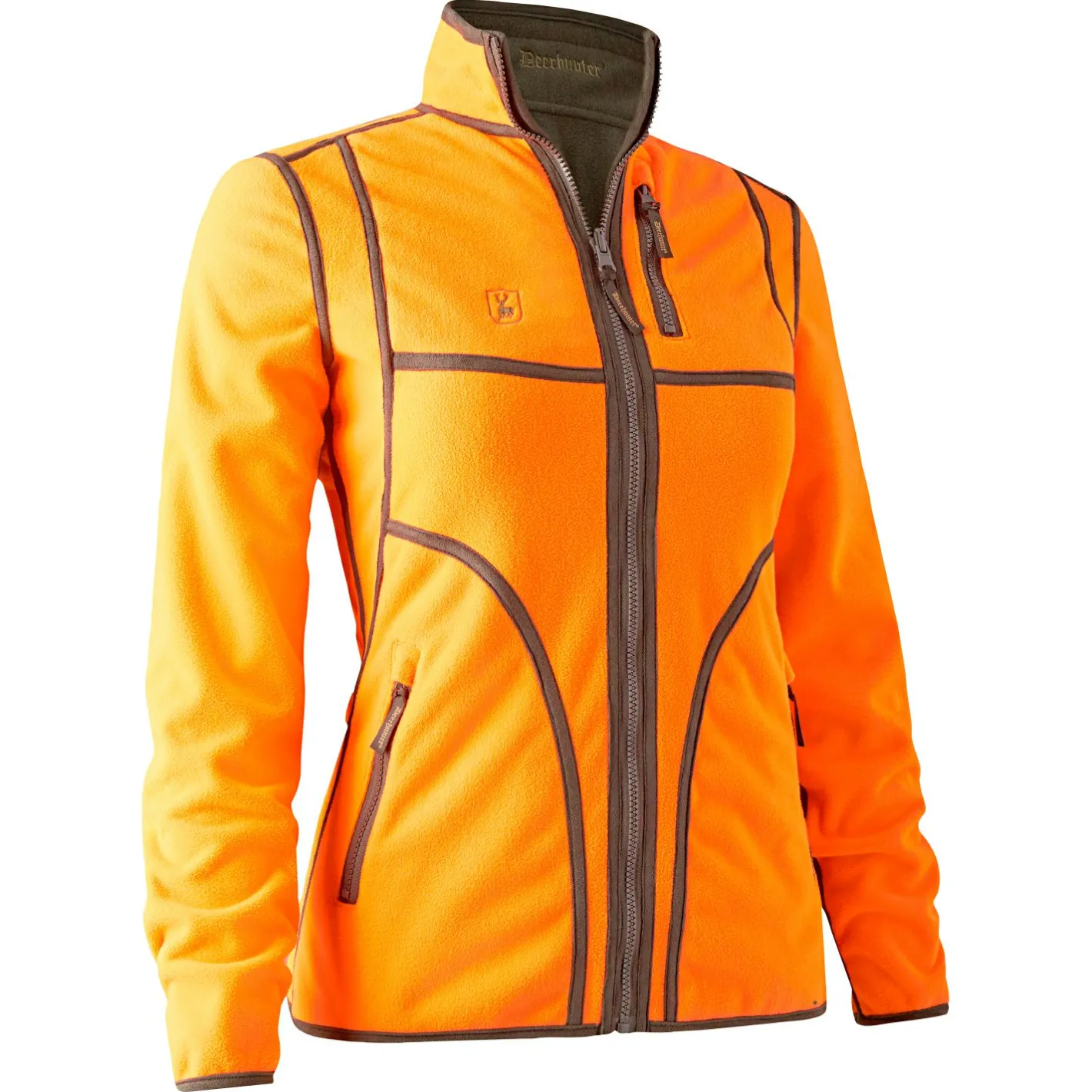 Deerhunter Damen Angeljacken & -Westen<Lady Pam Bonded Fleecejacke Damen, wendbar (Orange)