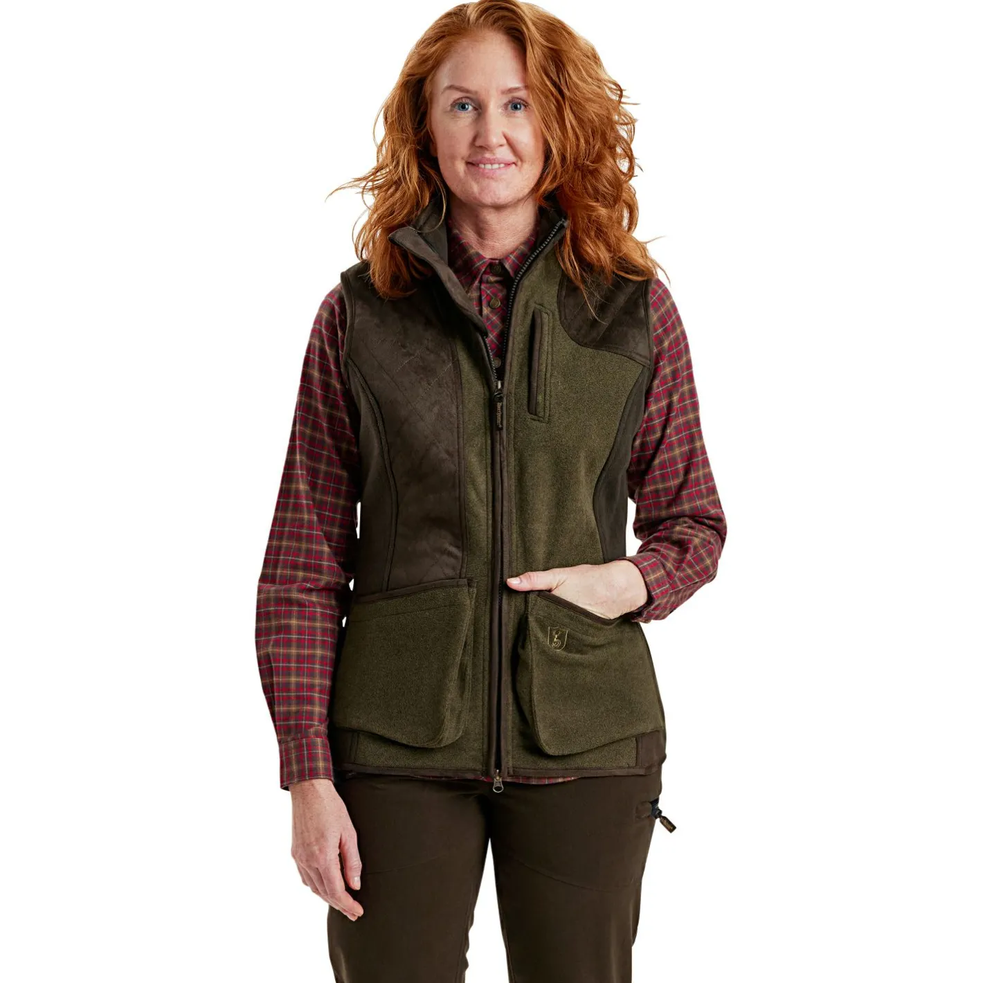 Deerhunter Damen Angeljacken & -Westen<Lady Pam Shooting Weste Damen (Graphite Green)
