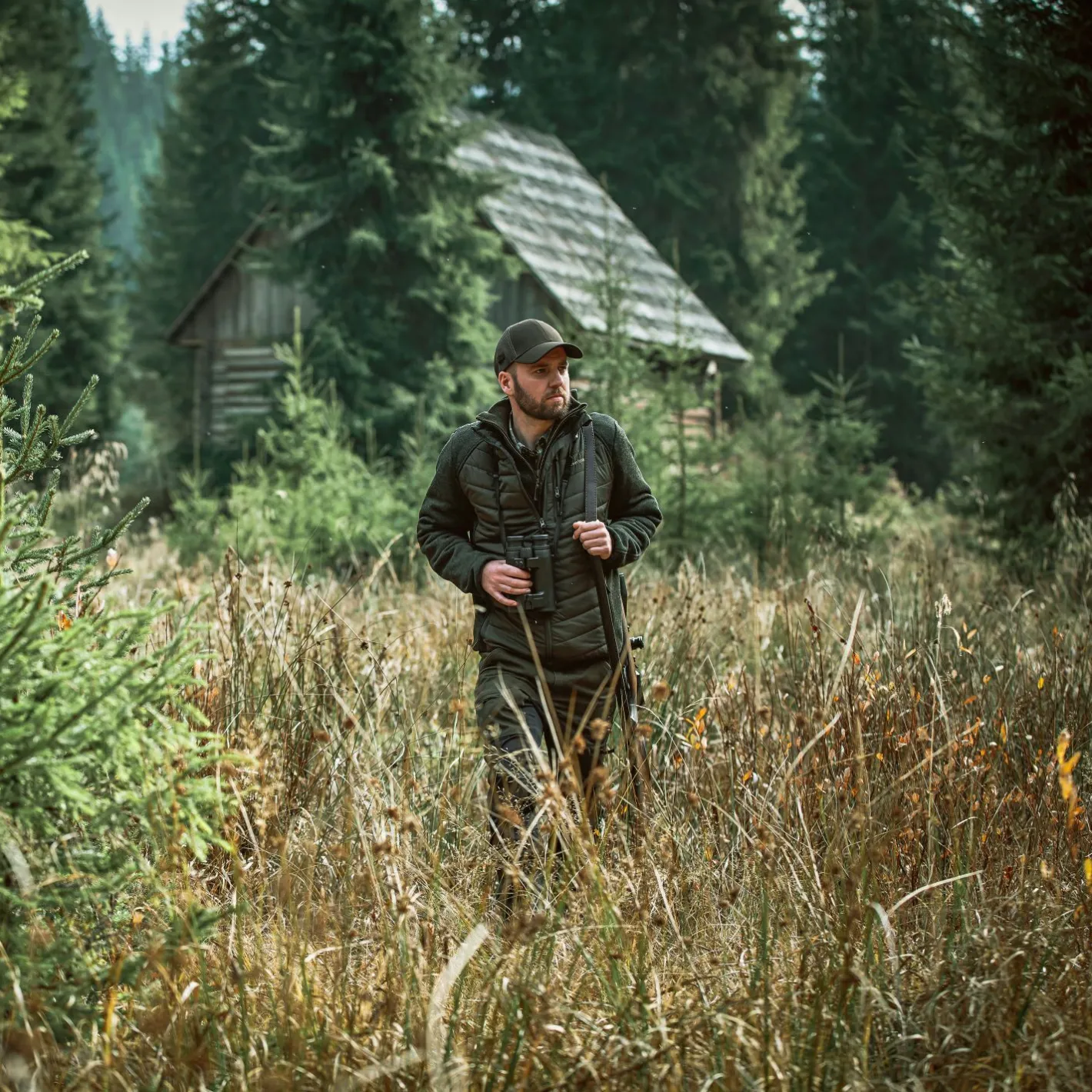 Outlet Deerhunter Moor wattierte Jacke Herren, mit Strick (Timber)