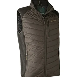 Hot Deerhunter Moor wattierte Weste Herren, mit Strick (Brown Leaf)
