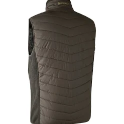 Hot Deerhunter Moor wattierte Weste Herren, mit Strick (Brown Leaf)