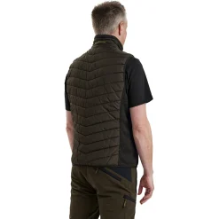 Hot Deerhunter Moor wattierte Weste Herren, mit Strick (Brown Leaf)