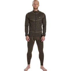 Deerhunter Outdoor- & Angel-Unterwäsche<Norden Insulated Fleece Herren (Brown Melange)
