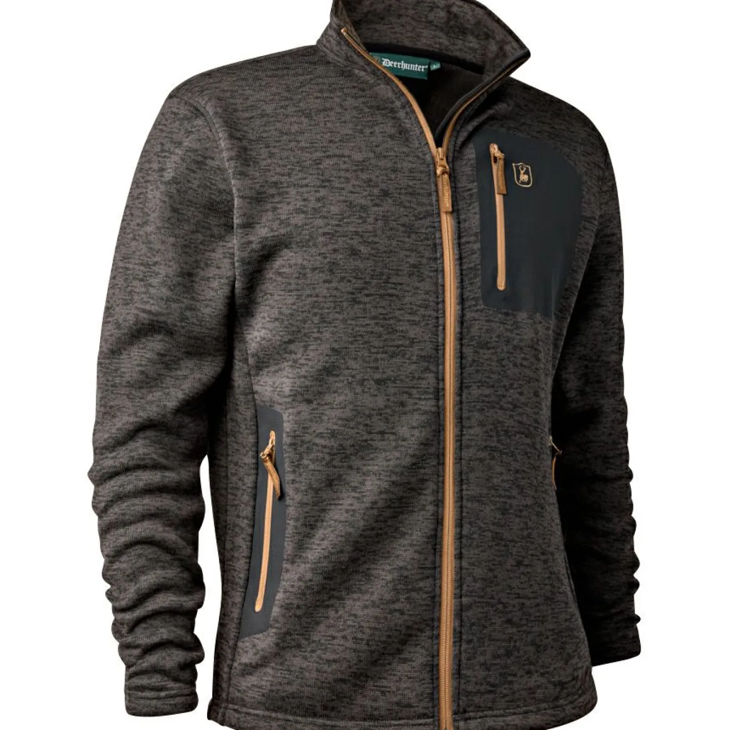 Hot Deerhunter Sarek Strickjacke Herren (Dark Grey Melange)