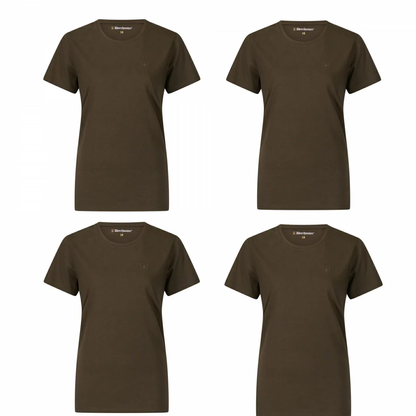 Deerhunter Damen Angelshirts & -Oberteile<Strykari 4er-Pack T-Shirts Damen (Adventure Green)