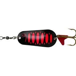 Effzett Blinker|Raubfischangeln Kunstköder<Blinker Standard Spoon (Fluo Red/Black UV)