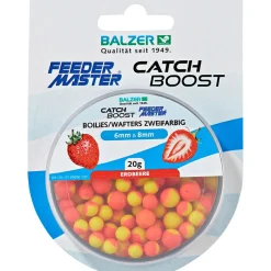 Best Feedermaster Zweifarbige Boilies (Erdbeere)