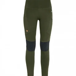 Fju00e4llru00e4ven Damen Angelhosen<Fjällräven Abisko Trekking Tights HD W Damen (Deep Forest)