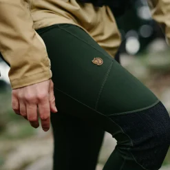 Fju00e4llru00e4ven Damen Angelhosen<Fjällräven Abisko Trekking Tights HD W Damen (Deep Forest)
