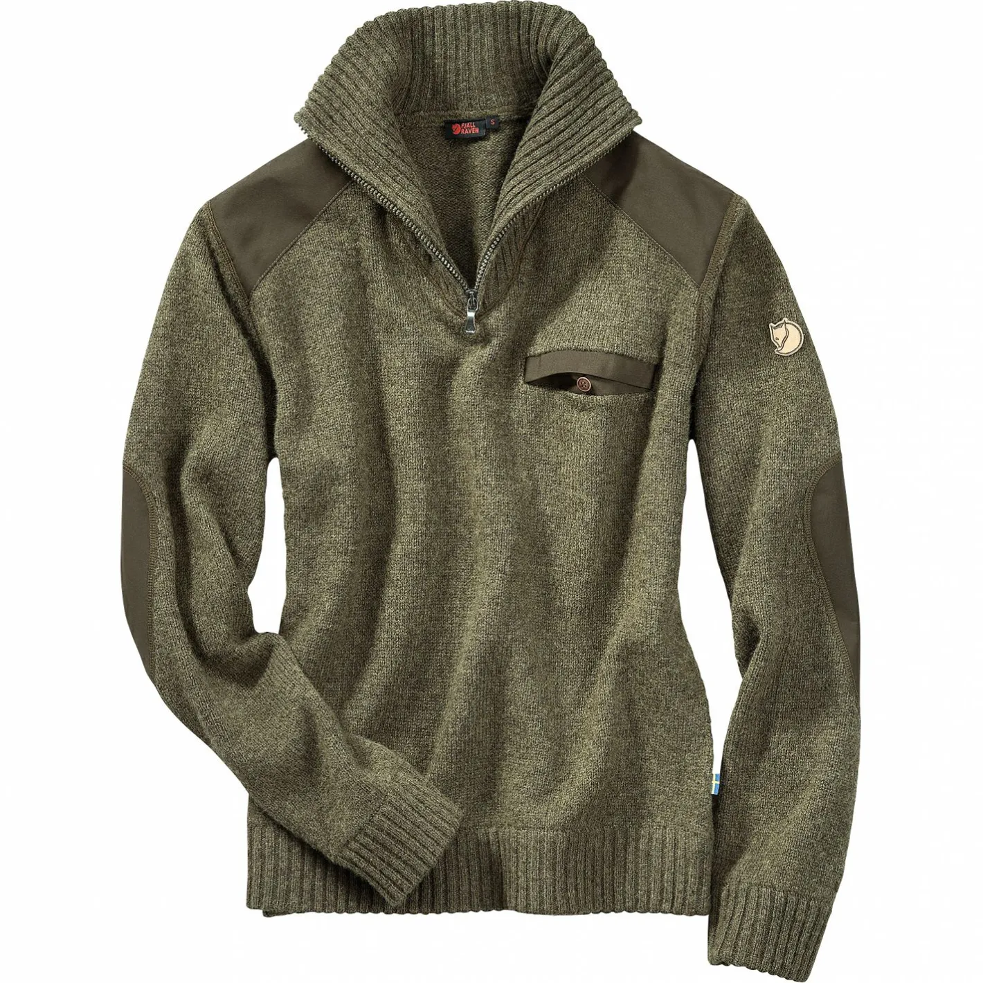 New Fju00e4llru00e4ven Fjällräven Sörmland Koster Sweater M Herren (Dark Olive)