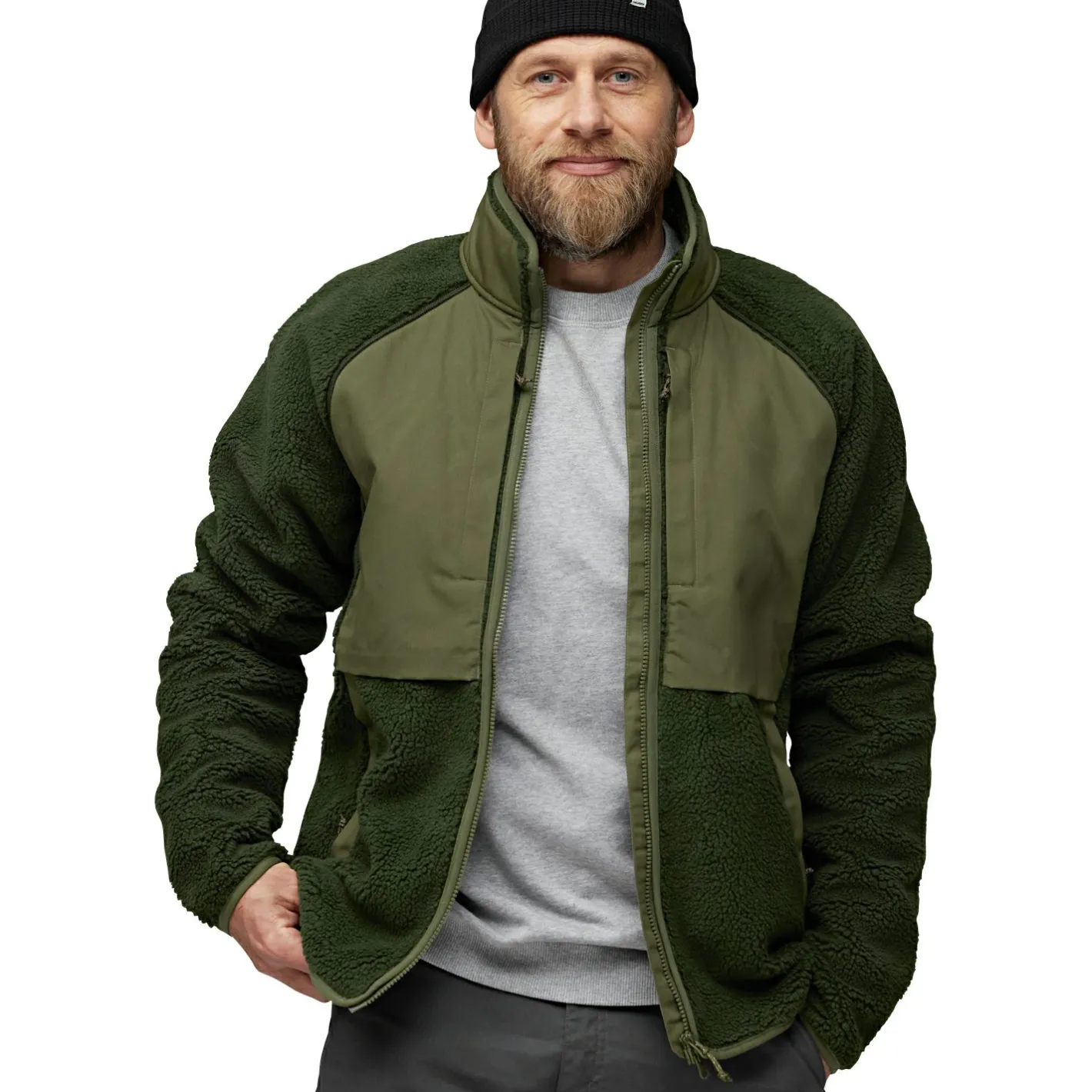 Fju00e4llru00e4ven Outdoor- & Angel-Jacken<Fjällräven Vardag Pile Jacket M Herren (Deep Forest-Laurel Green)