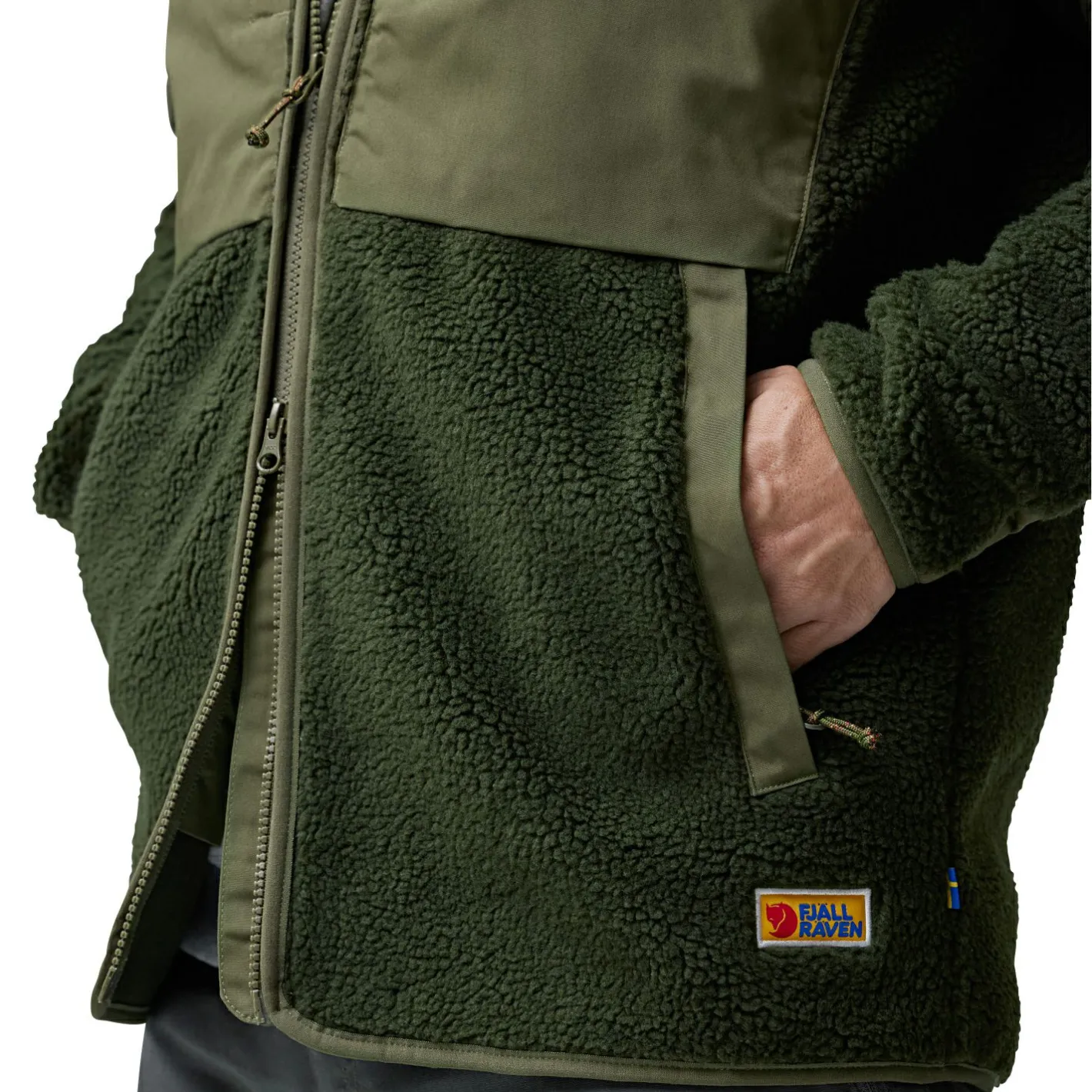 Fju00e4llru00e4ven Outdoor- & Angel-Jacken<Fjällräven Vardag Pile Jacket M Herren (Deep Forest-Laurel Green)