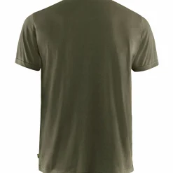 Discount Fju00e4llru00e4ven Fjällräven Övik Fjällräven Logo T-Shirt M Herren (Dark Olive)