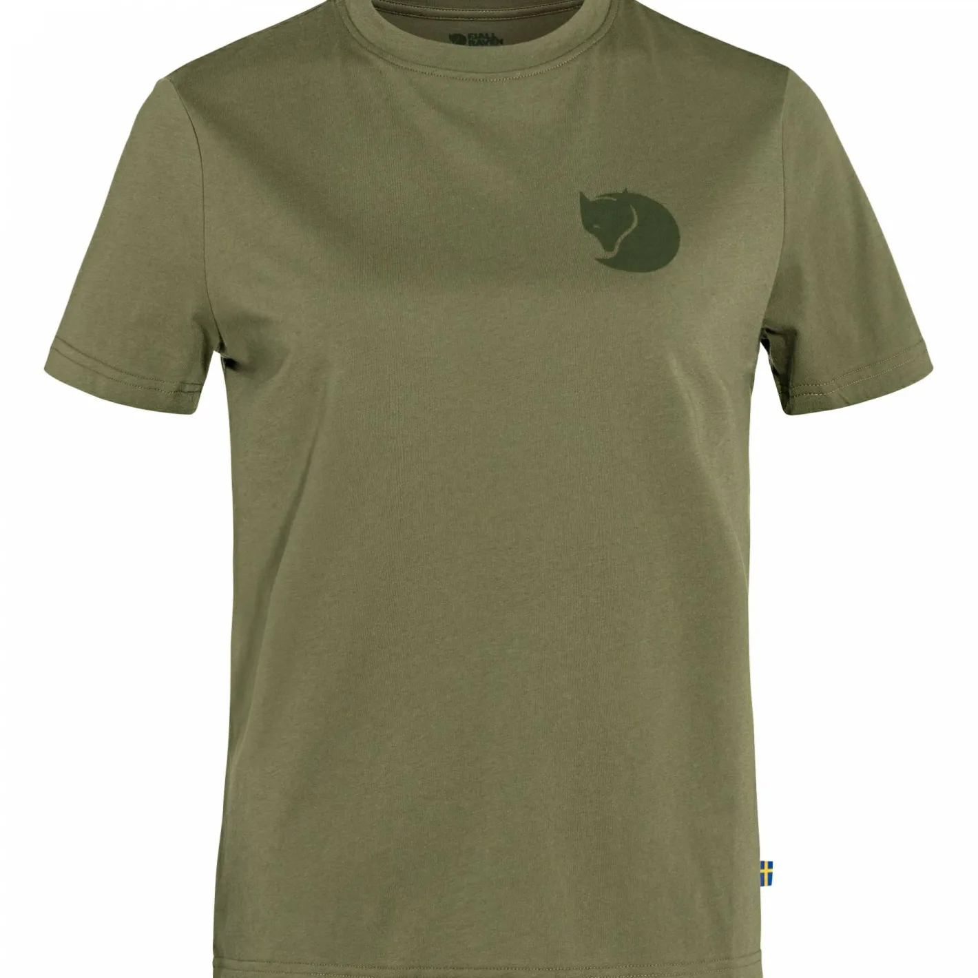 Discount Fju00e4llru00e4ven Fjällräven Övik Fox Boxy Logo Tee W Damen (Green)