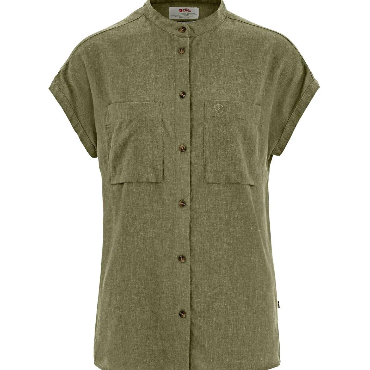 Online Fju00e4llru00e4ven Fjällräven Övik Hemp Shirt SS W Damen (Green)
