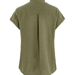 Online Fju00e4llru00e4ven Fjällräven Övik Hemp Shirt SS W Damen (Green)