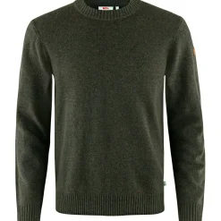 Outlet Fju00e4llru00e4ven Fjällräven Övik Round-neck Sweater M Herren (Dark Olive)