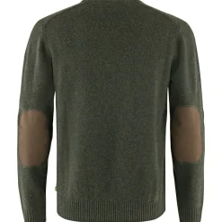 Outlet Fju00e4llru00e4ven Fjällräven Övik Round-neck Sweater M Herren (Dark Olive)