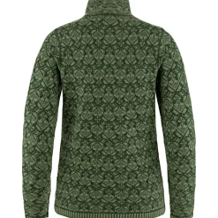 Fju00e4llru00e4ven Damen Angeljacken & -Westen<Fjällräven Övik Snow Cardigan W Damen (Deep Forest)