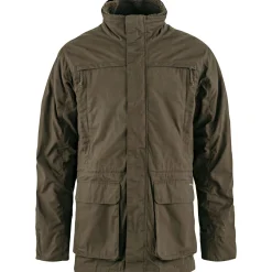 Outlet Fju00e4llru00e4ven Fjällräven Värmland Barents 3 in 1 Hydratic Jacket M Herren (Dark Olive)