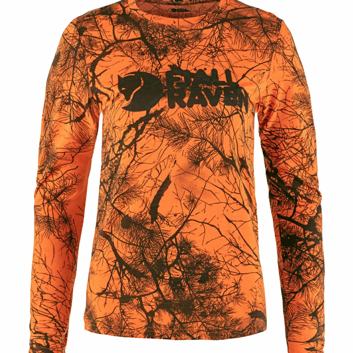 Discount Fju00e4llru00e4ven Fjällräven Värmland Wool LS W Damen (Orange Multi Camo)
