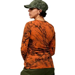 Discount Fju00e4llru00e4ven Fjällräven Värmland Wool LS W Damen (Orange Multi Camo)
